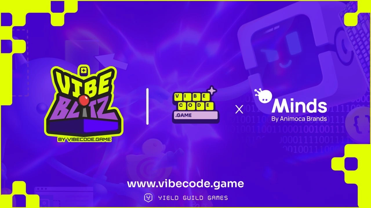 vibecode.game x Minds by Animoca Brands game jam key art