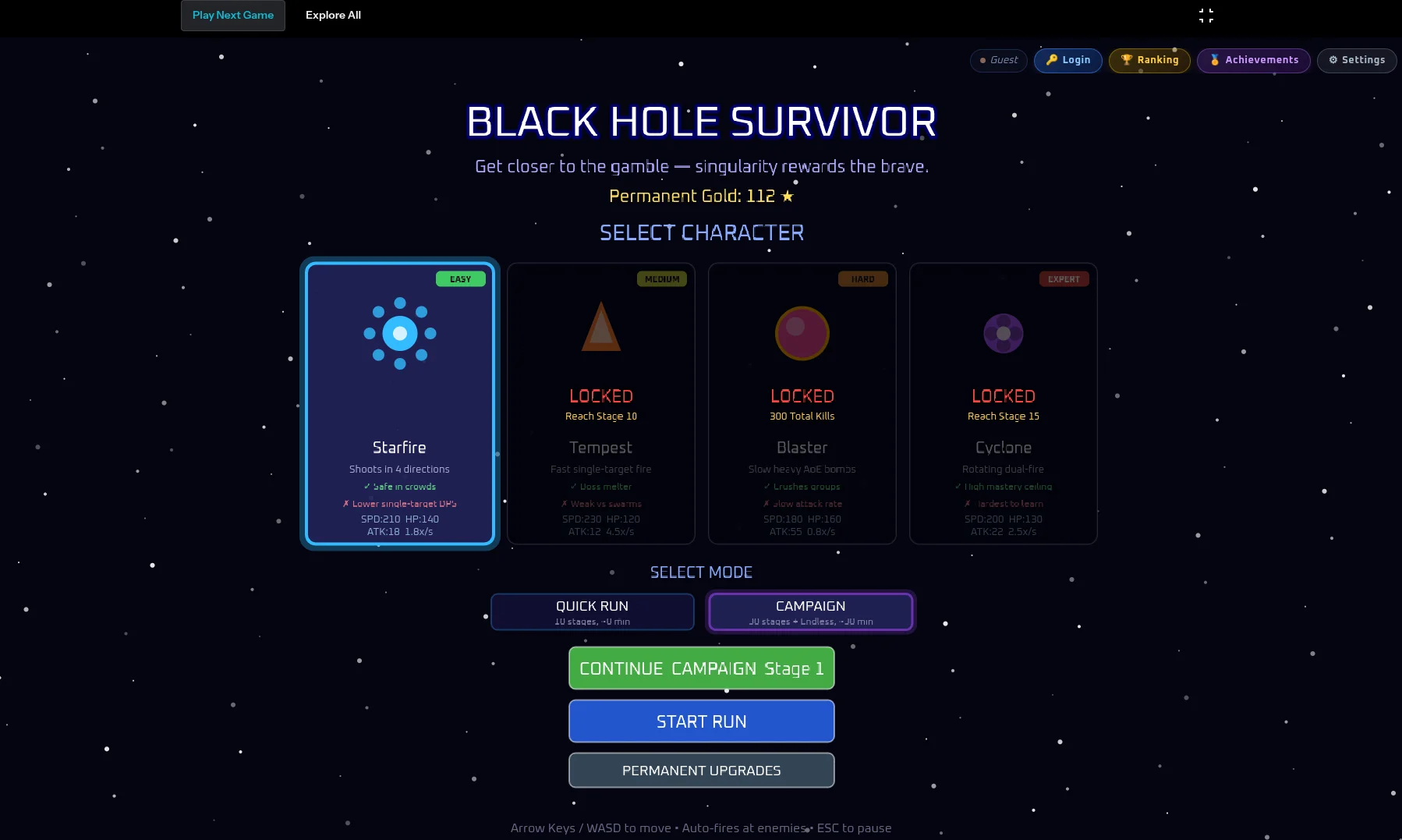 Black Hole Survivor screenshot 1 of 1