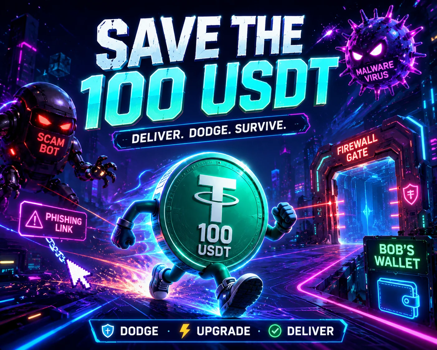 Save the 100  USDT cover image