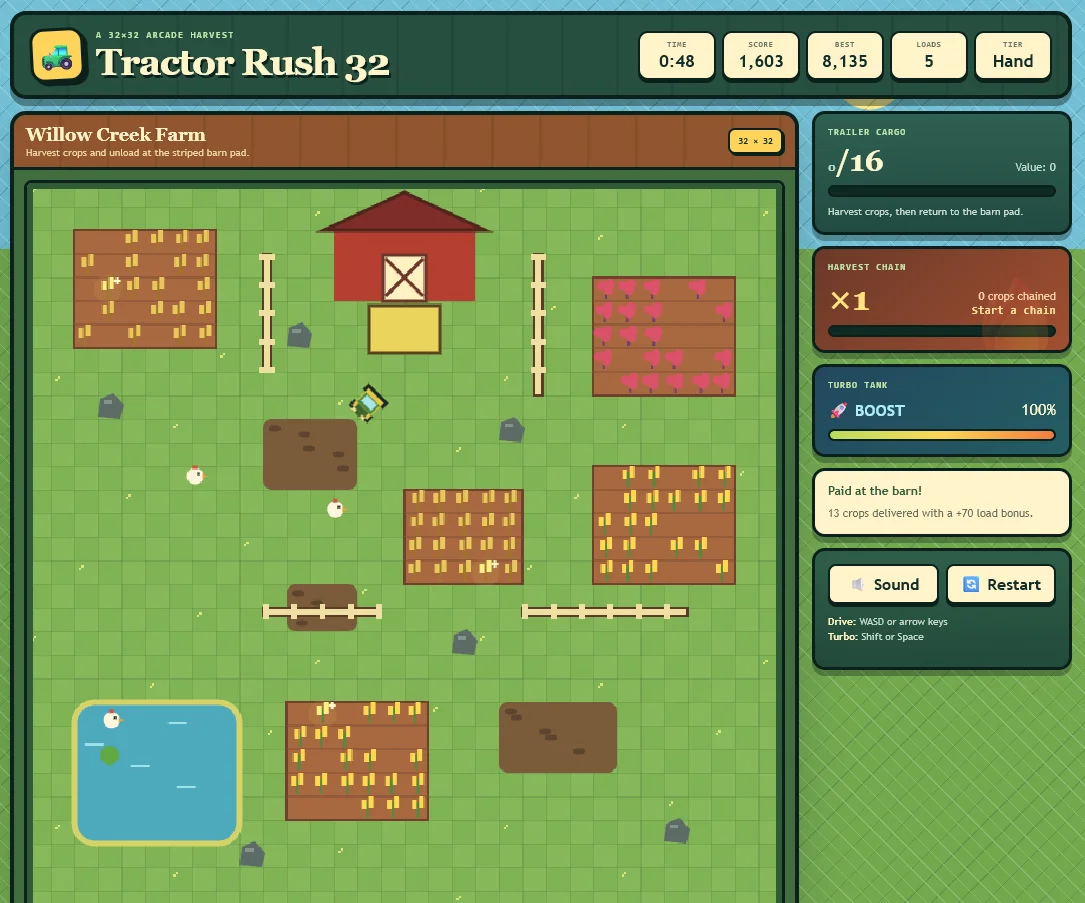 Tractor Rush 32 screenshot 1 of 3