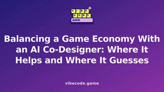Balancing a Game Economy With an AI Co-Designer: Where It Helps and Where It Guesses