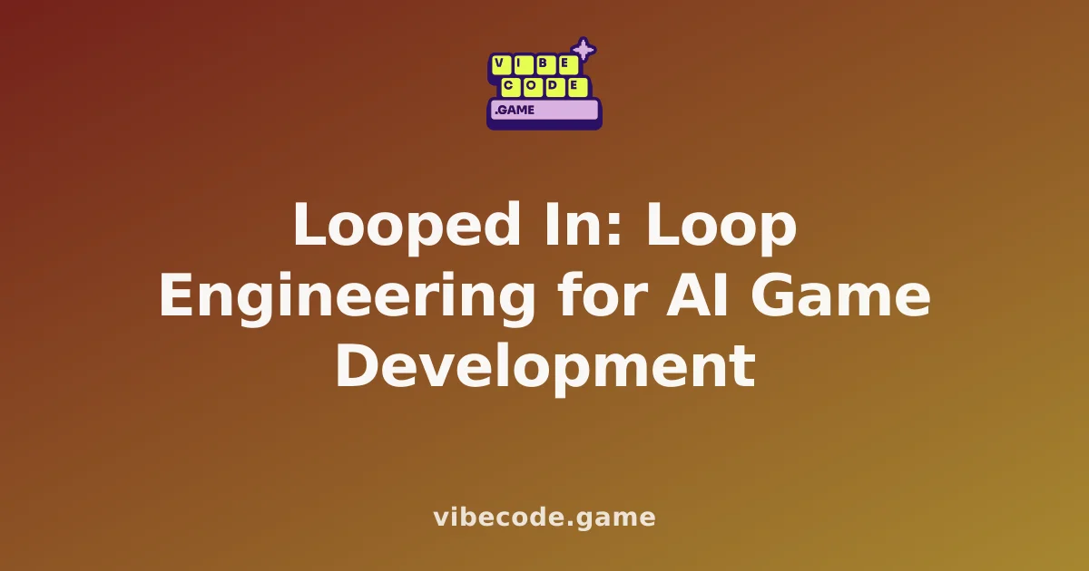 Looped In: Loop Engineering for AI Game Development