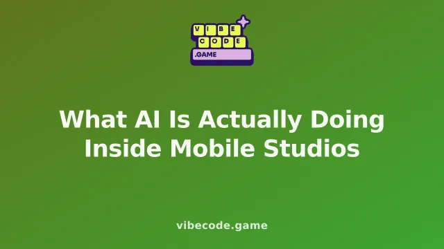 What AI Is Actually Doing Inside Mobile Studios